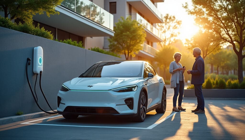 Borne de recharge voiture électrique en copropriété : guide complet