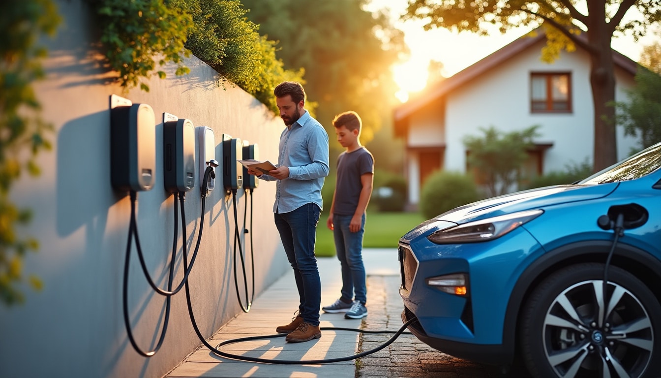 Illustration: Comprendre les différentes options pour la prise de recharge voiture électrique à domicile