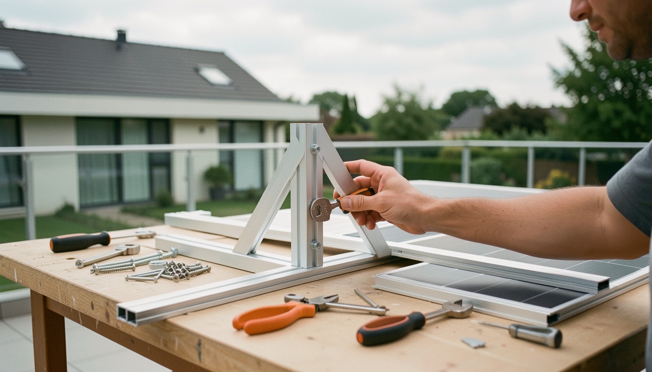 Fabriquer un support pour panneau solaire solide